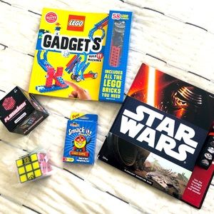 Kids book and toy lot 6+